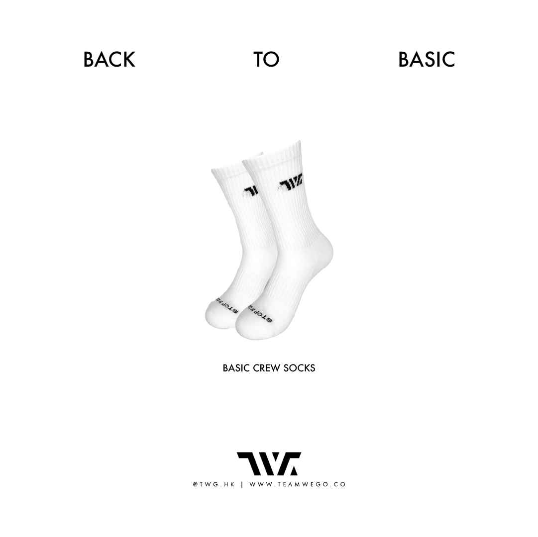 TeamWeGo Basic Crew Socks